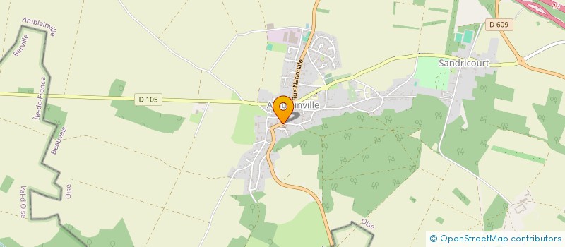 localisation de l'entreprise MADAME FAN GAO  AMBLAINVILLE