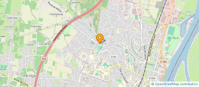 localisation de l'entreprise MADAME FAN YANG à MACON