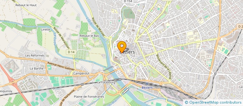 localisation de l'entreprise MADAME FANCHON MARTIAL à BEZIERS
