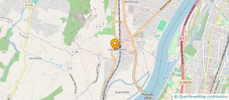 localisation de l'entreprise MADAME FANELIE REY  GUILHERAND-GRANGES