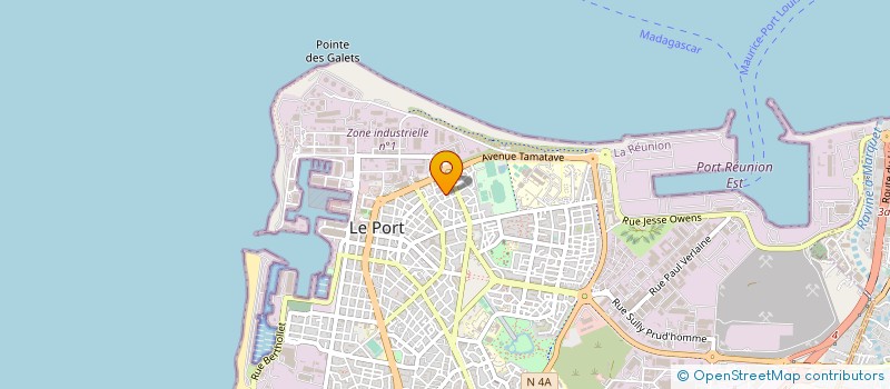 localisation de l'entreprise MADAME FANELLA HOAREAU  LE PORT