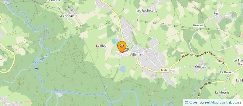 localisation de l'entreprise MADAME FANETTE CLAUDY  LES VILLETTES