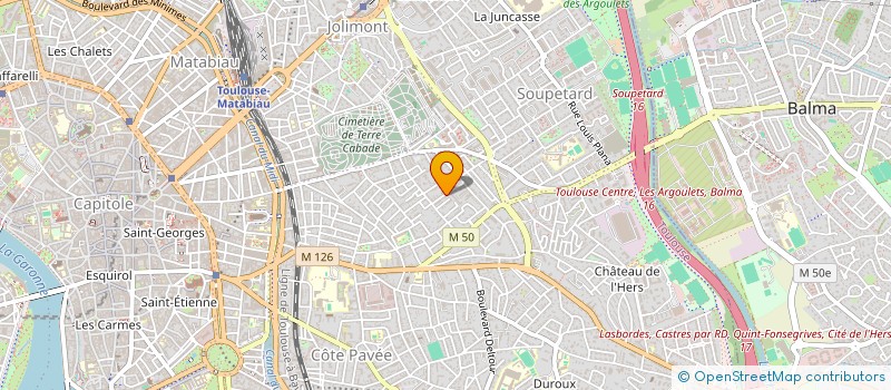 localisation de l'entreprise MADAME FANETTE GRANET à TOULOUSE