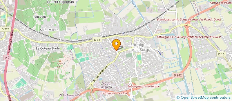 localisation de l'entreprise MADAME FANETTE NOUGIER  ENTRAIGUES-SUR-LA-SORGUE