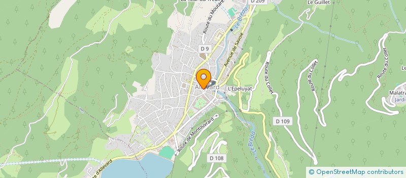 localisation de l'entreprise MADAME FANETTE SCHEURER à ALLEVARD