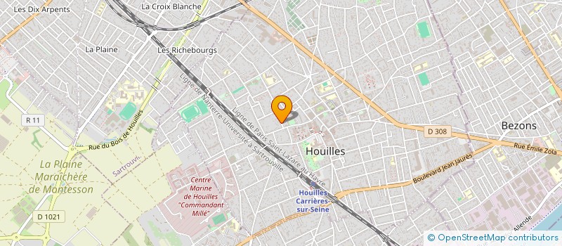 localisation de l'entreprise MADAME FANIAH ANDRIANARINOSY  HOUILLES