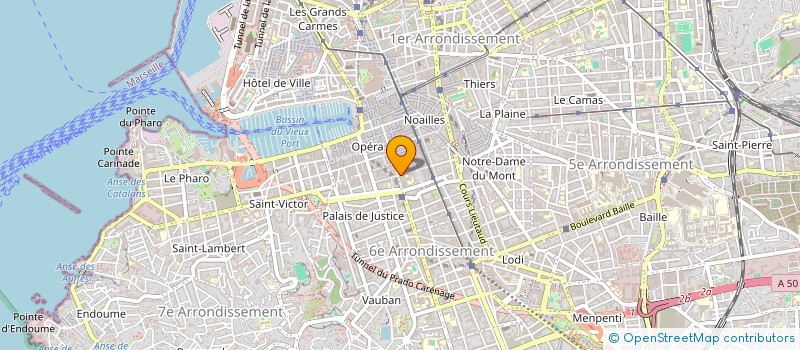 localisation de l'entreprise MADAME FANNELIE ROGLIANO  MARSEILLE