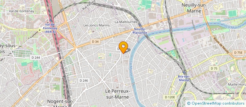 localisation de l'entreprise MADAME FANNI SUTO à LE PERREUX-SUR-MARNE