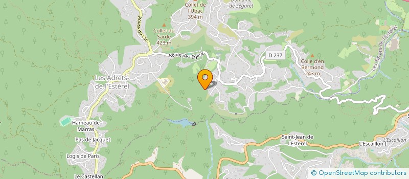 localisation de l'entreprise MADAME FANNIE AUBERT  LES ADRETS-DE-L'ESTEREL