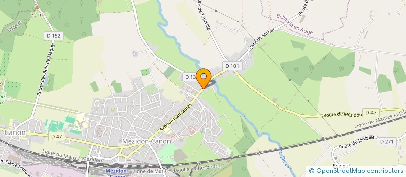 localisation de l'entreprise MADAME FANNIE DEBEUGNY  MEZIDON VALLEE D'AUGE