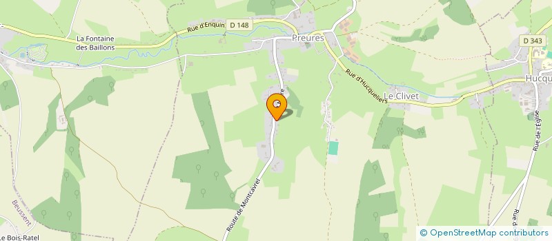 localisation de l'entreprise MADAME FANNIE DELCOURT  PREURES