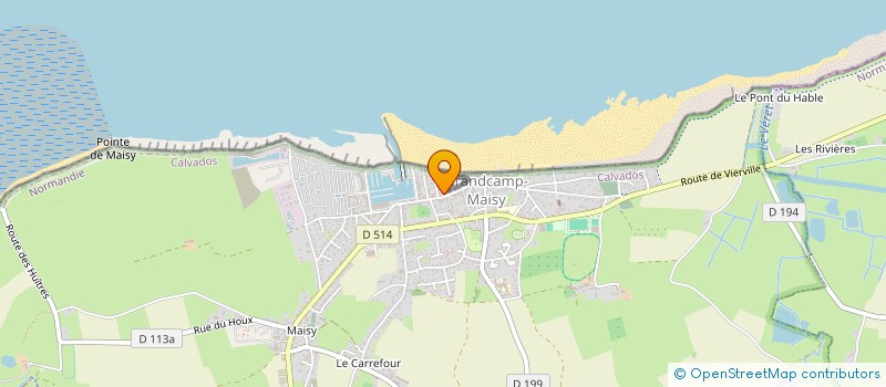 localisation de l'entreprise MADAME FANNIE LEGOUEMIER  GRANDCAMP-MAISY