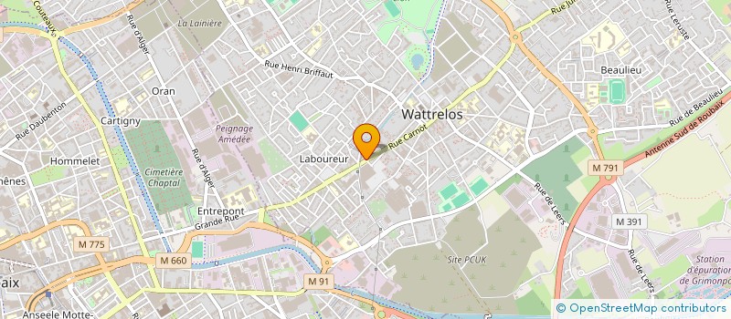 localisation de l'entreprise MADAME FANNY ACKOU  WATTRELOS