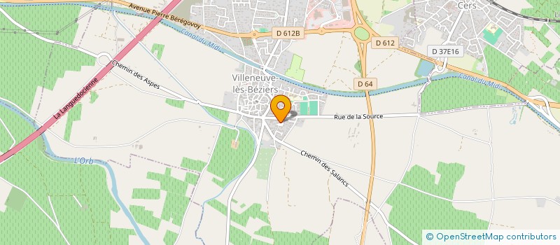 localisation de l'entreprise MADAME FANNY AGUT à VILLENEUVE-LES-BEZIERS