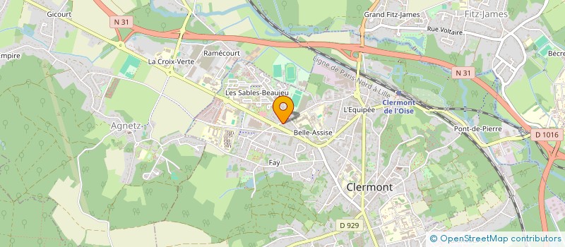 localisation de l'entreprise MADAME FANNY AIRECHE  CLERMONT