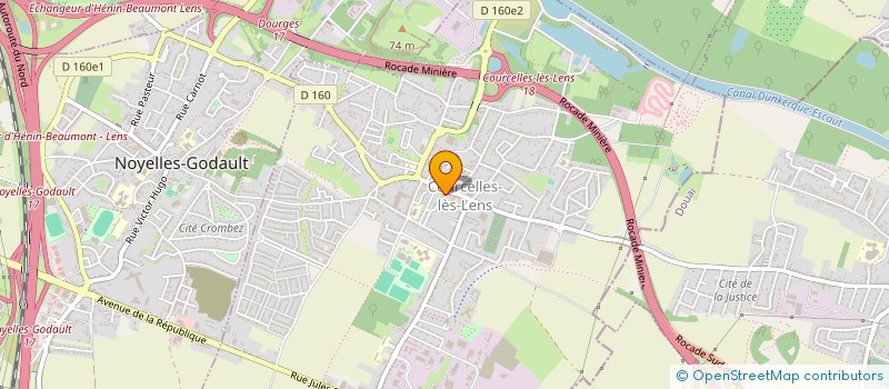 localisation de l'entreprise MADAME FANNY ALIBERT  COURCELLES-LES-LENS