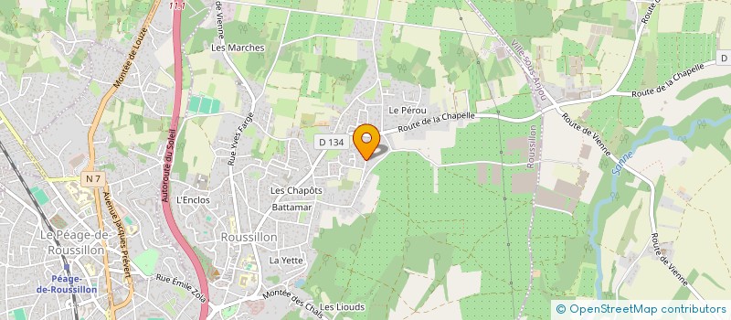 localisation de l'entreprise MADAME FANNY ALIBERT  ROUSSILLON