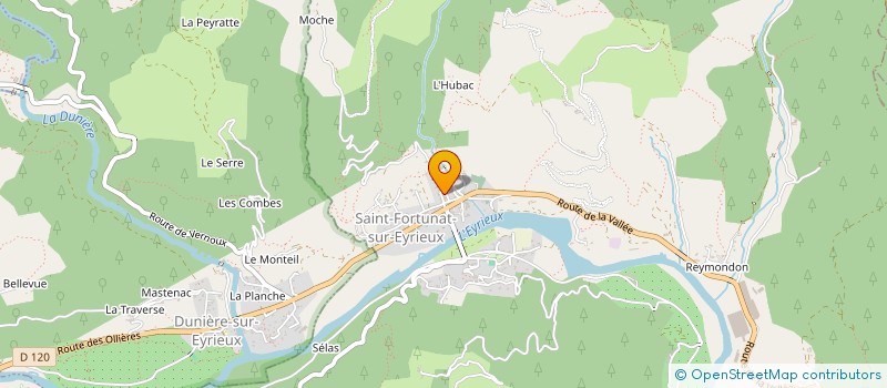 localisation de l'entreprise MADAME FANNY ANGELE SOPHIE SAURET à SAINT-FORTUNAT-SUR-EYRIEUX