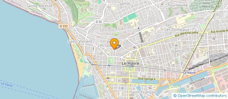 localisation de l'entreprise MADAME FANNY ARCANGIOLI  LE HAVRE