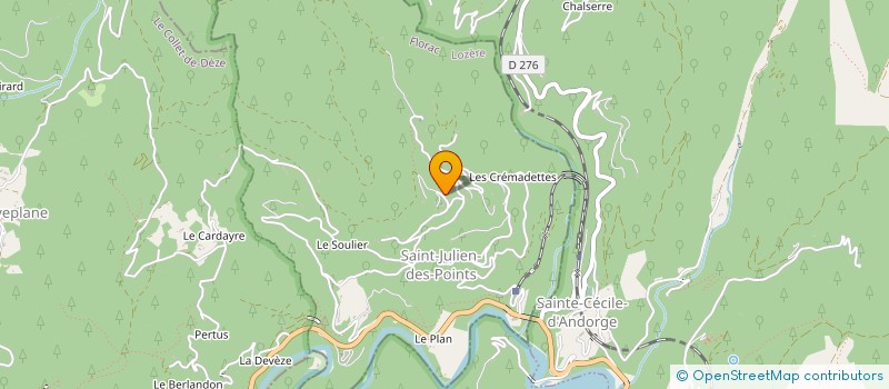 localisation de l'entreprise MADAME FANNY ARIETTI  LE COLLET-DE-DEZE