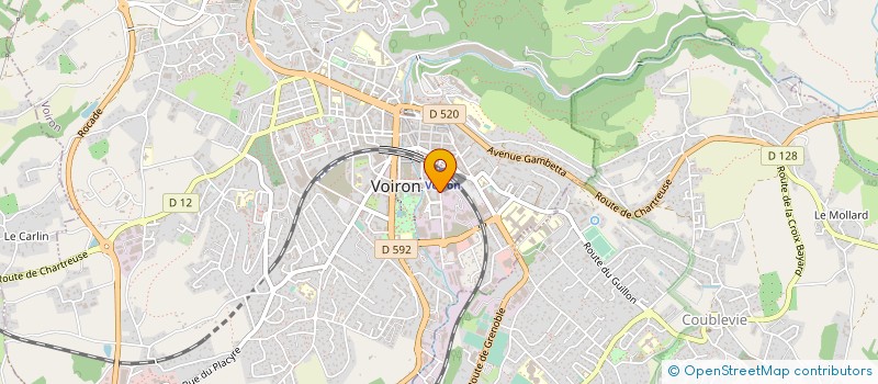 localisation de l'entreprise MADAME FANNY ARNAUD  VOIRON