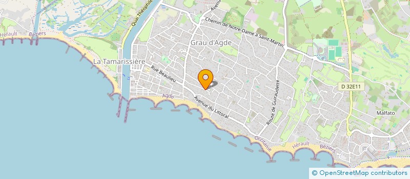 localisation de l'entreprise MADAME FANNY ASENSIO à AGDE