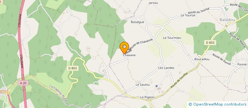 localisation de l'entreprise MADAME FANNY AUDRAN  BALADOU