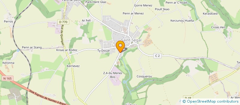 localisation de l'entreprise MADAME FANNY BACCUS  SAINT-SEGAL