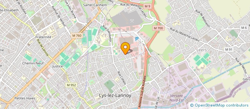 localisation de l'entreprise MADAME FANNY BAIL  LYS-LEZ-LANNOY