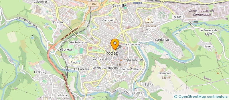localisation de l'entreprise MADAME FANNY BARGIEL à RODEZ