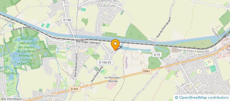 localisation de l'entreprise MADAME FANNY BARLIER à CUINCHY