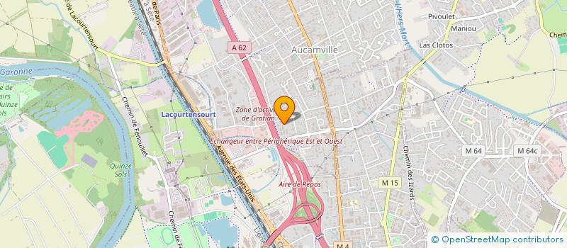 localisation de l'entreprise MADAME FANNY BARTHERE  CASTELGINEST