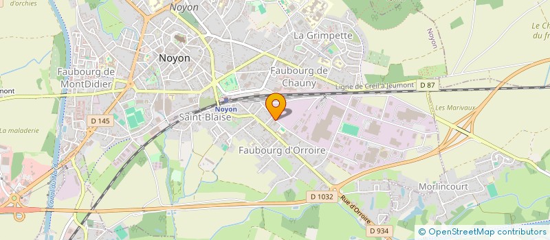 localisation de l'entreprise MADAME FANNY BARTOLI  NOYON