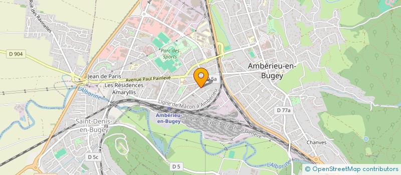 localisation de l'entreprise MADAME FANNY BATTMANN à AMBERIEU-EN-BUGEY