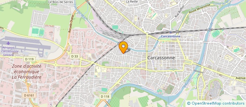 localisation de l'entreprise MADAME FANNY BAZIN  CARCASSONNE