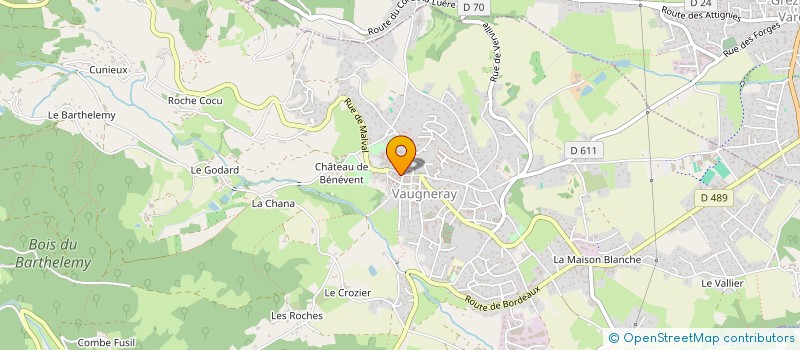 localisation de l'entreprise MADAME FANNY BEAU  VAUGNERAY