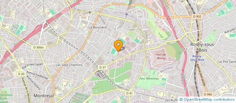 localisation de l'entreprise MADAME FANNY BEAUVAIS  MONTREUIL