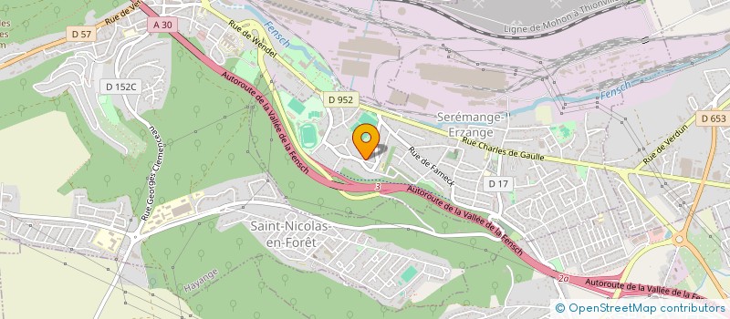 localisation de l'entreprise MADAME FANNY BECKER  SEREMANGE-ERZANGE