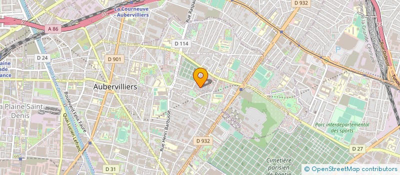 localisation de l'entreprise MADAME FANNY BEGUERY à AUBERVILLIERS