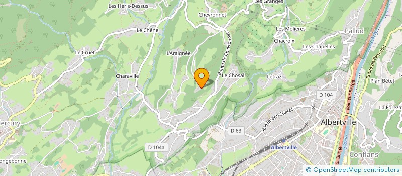 localisation de l'entreprise MADAME FANNY BENOIT  MERCURY