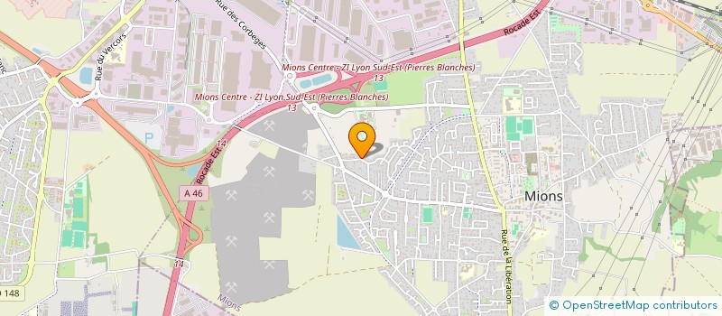 localisation de l'entreprise MADAME FANNY BERLAND  MIONS