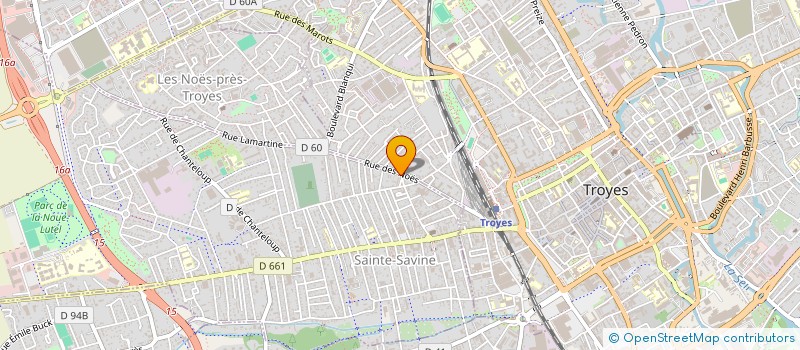 localisation de l'entreprise MADAME FANNY BERTRAND  SAINTE-SAVINE