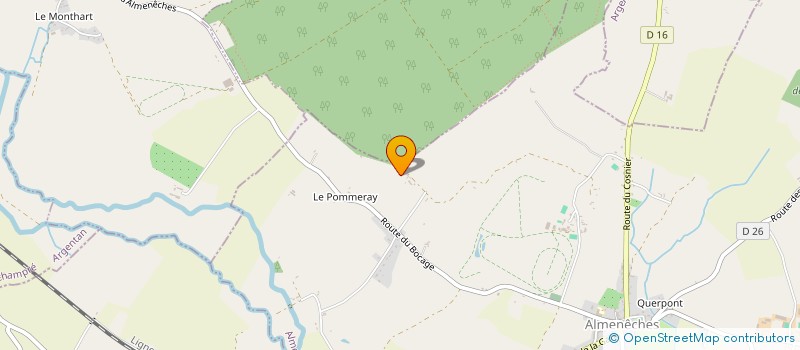 localisation de l'entreprise MADAME FANNY BIGNON à ALMENECHES