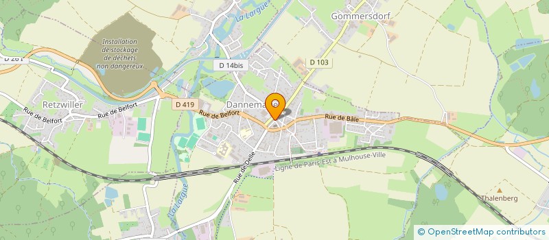localisation de l'entreprise MADAME FANNY BILLOT à DANNEMARIE