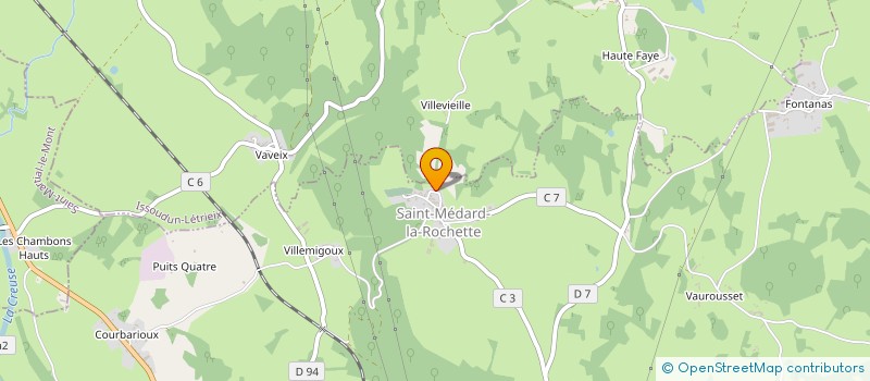 localisation de l'entreprise MADAME FANNY BIREAUD à SAINT-MEDARD-LA-ROCHETTE
