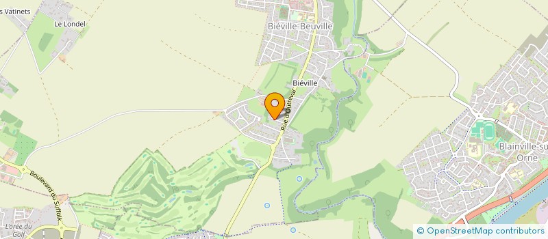 localisation de l'entreprise MADAME FANNY BLAISE  BIEVILLE-BEUVILLE