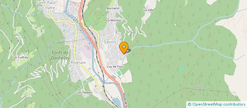 localisation de l'entreprise MADAME FANNY BLANC  CEVINS