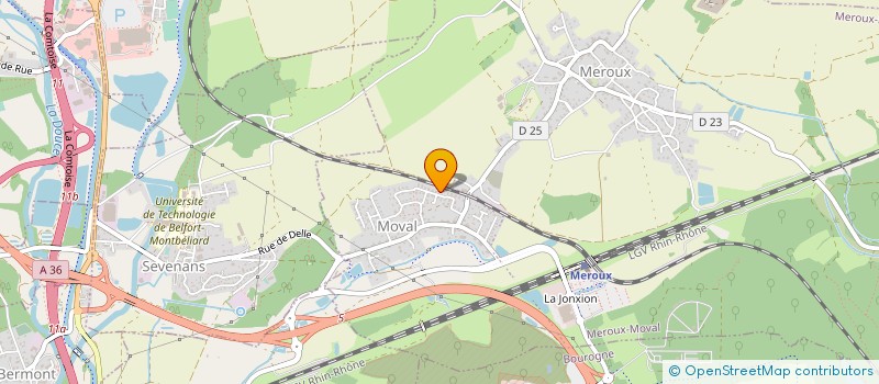 localisation de l'entreprise MADAME FANNY BLAUDET à MEROUX-MOVAL