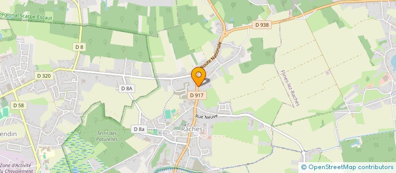 localisation de l'entreprise MADAME FANNY BLERVAQUE  RACHES