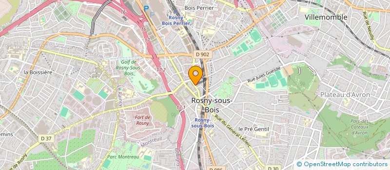 localisation de l'entreprise MADAME FANNY BLOCHER à ROSNY-SOUS-BOIS